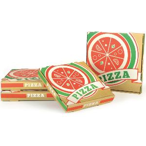 100 boites à pizza 26 x 26 x 4 cm